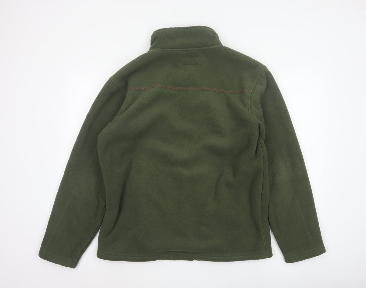 Regatta Men’s Green L Fleece Full Zip Outdoor Jacket Pockets