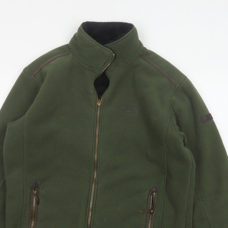 Regatta Men’s Green L Fleece Full Zip Outdoor Jacket Pockets
