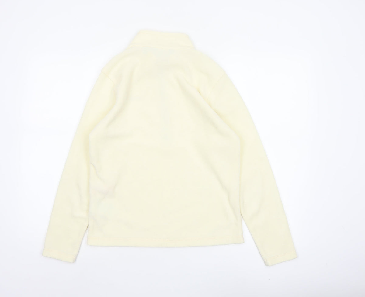 Regatta Girls Ivory 15-16 Years Quarter Zip Fleece Sweatshirt