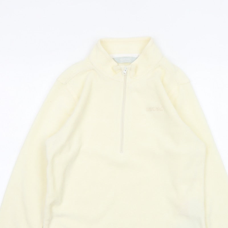 Regatta Girls Ivory 15-16 Years Quarter Zip Fleece Sweatshirt