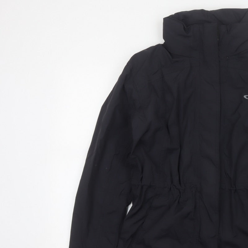 Gelert Women’s Black Size 10 Weatherproof Hooded Rain Jacket