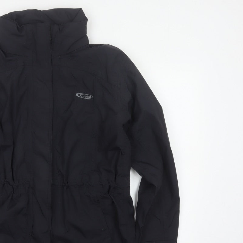 Gelert Women’s Black Size 10 Weatherproof Hooded Rain Jacket