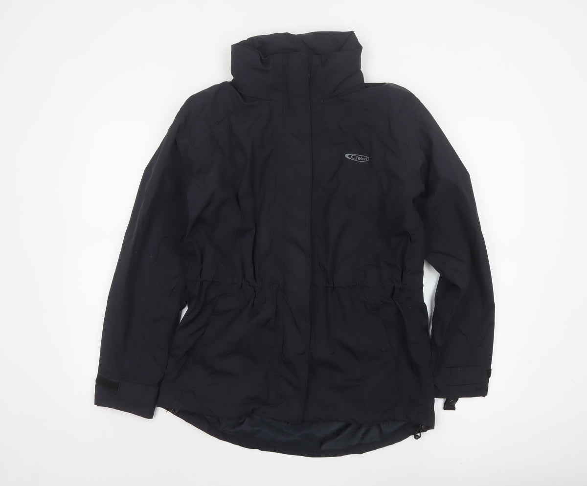 Gelert Women’s Black Size 10 Weatherproof Hooded Rain Jacket