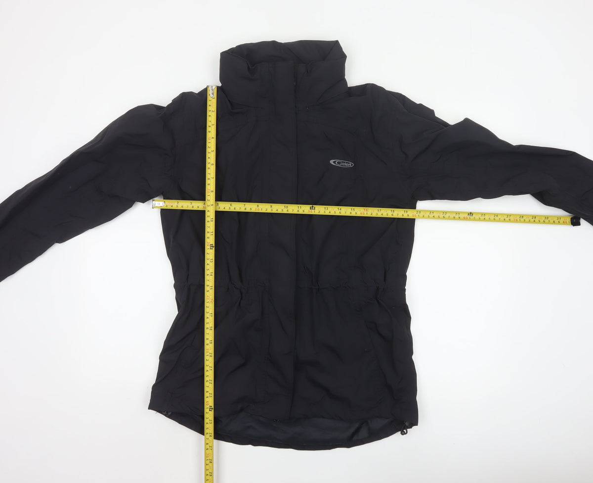 Gelert Women’s Black Size 10 Weatherproof Hooded Rain Jacket