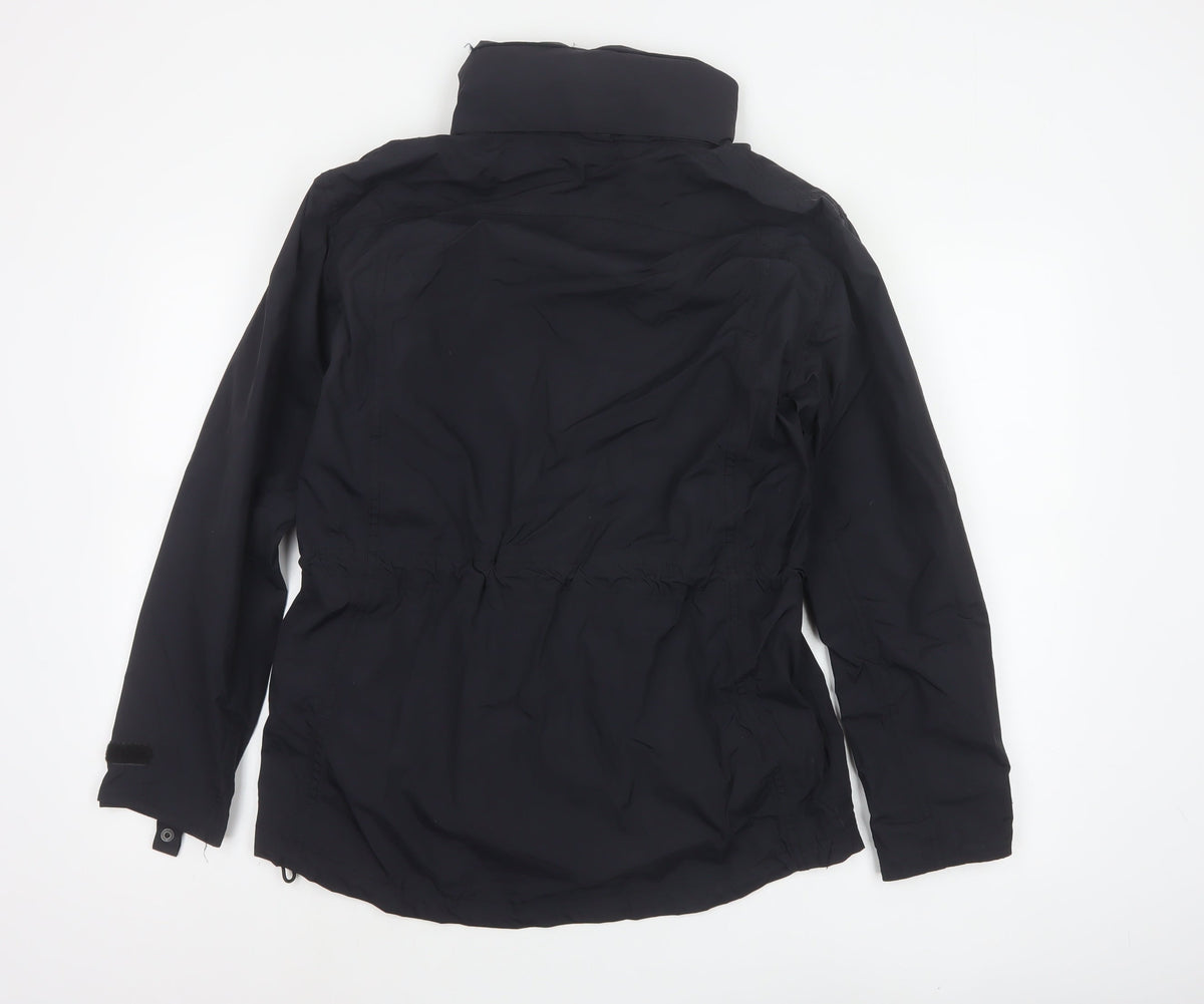 Gelert Women’s Black Size 10 Weatherproof Hooded Rain Jacket