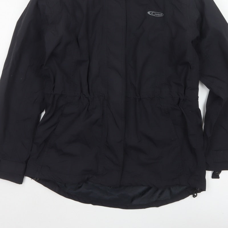 Gelert Women’s Black Size 10 Weatherproof Hooded Rain Jacket