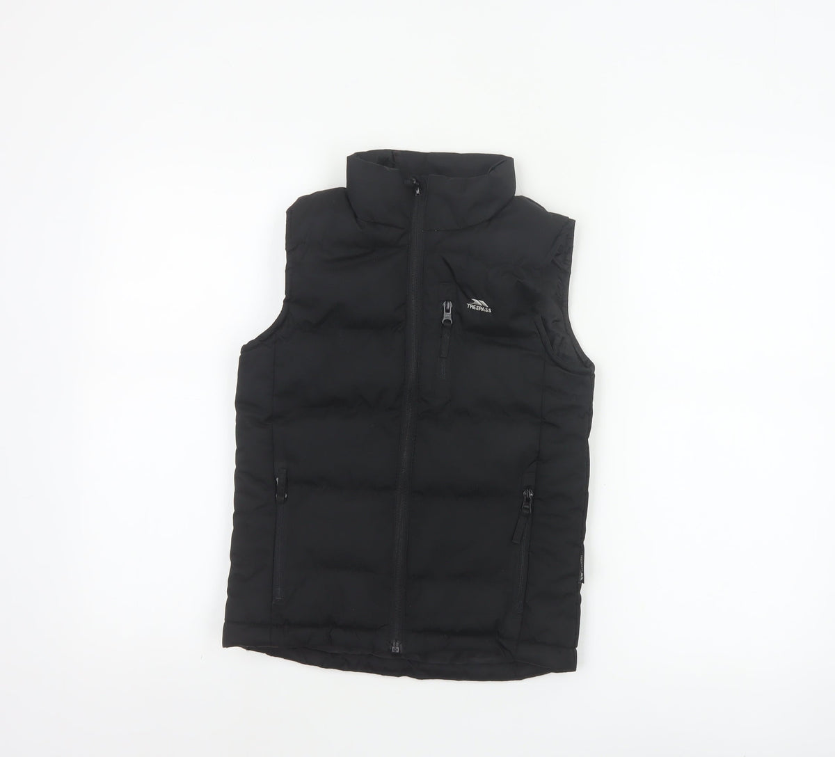 Trespass Boys Black 7-8 Years Waterproof Padded Bodywarmer Gilet
