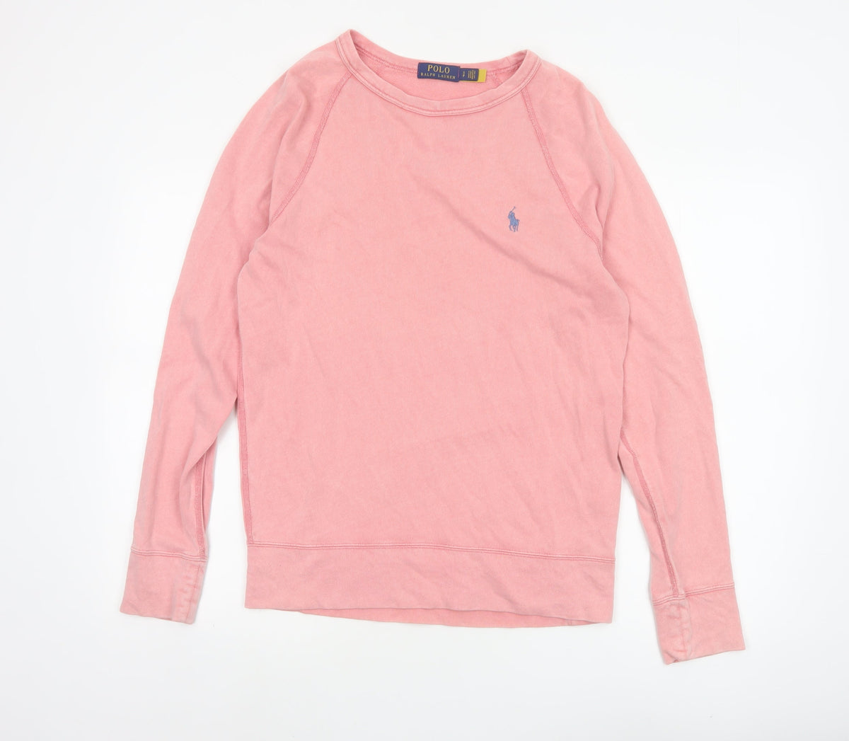 Polo Ralph Lauren Men’s Pink S Cotton Crew Neck Logo Sweatshirt