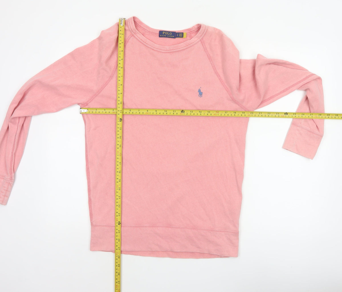 Polo Ralph Lauren Men’s Pink S Cotton Crew Neck Logo Sweatshirt