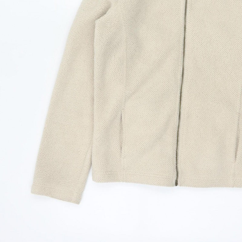 Next Women's Ivory Size 14 Teddy Fleece Full Zip Hooded Hoodie Jacket