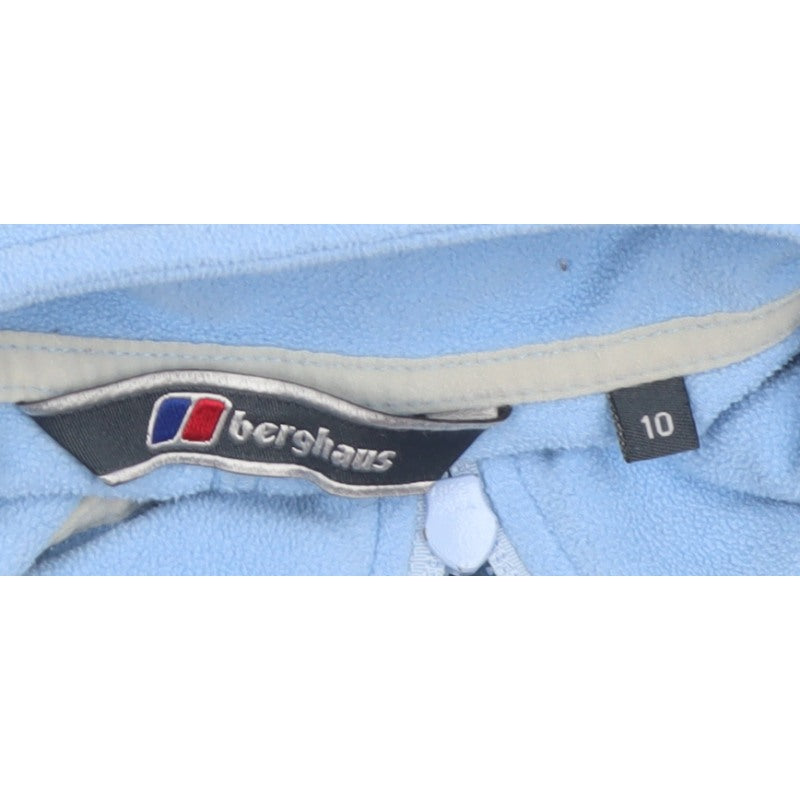 Berghaus Women Blue Size 10 Full Zip Fleece Jacket Pockets