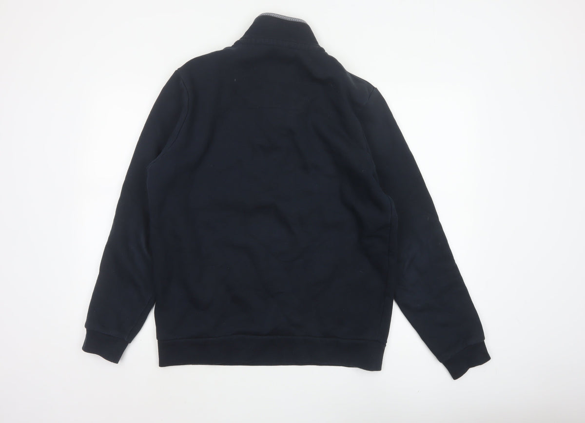 Crew Clothing Company Men’s Black L Quarter Zip Pullover Sweatshirt