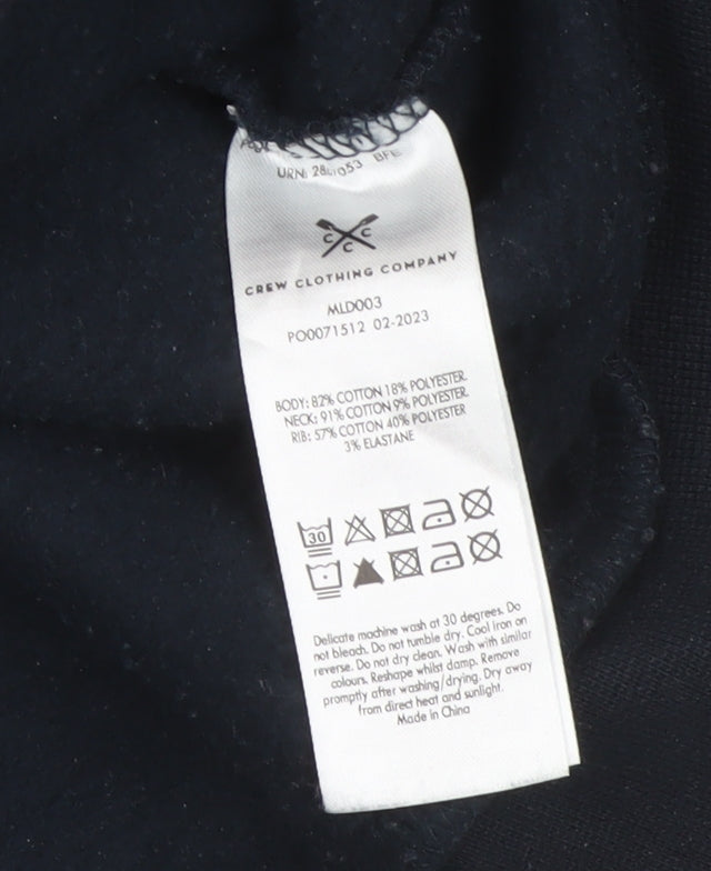Crew Clothing Company Men’s Black L Quarter Zip Pullover Sweatshirt