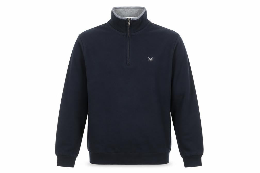 Crew Clothing Company Men’s Black L Quarter Zip Pullover Sweatshirt