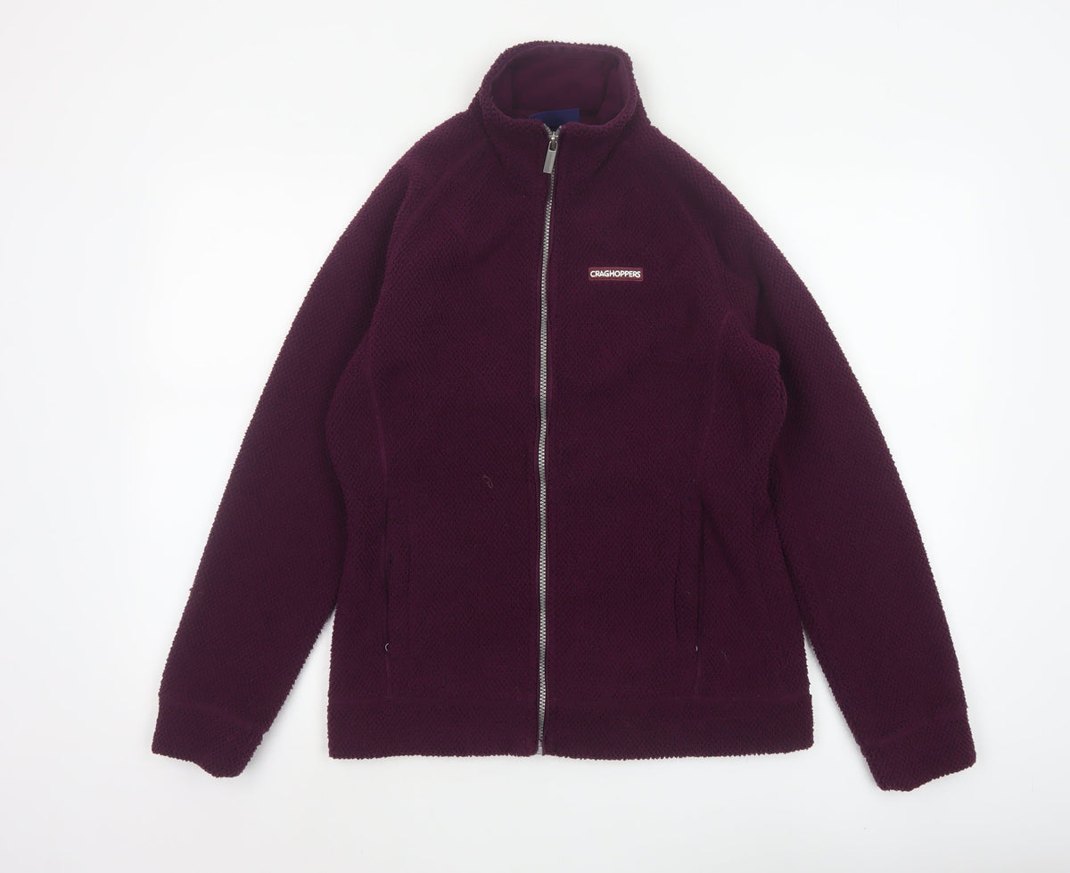 Craghoppers Women’s Purple UK 10 Fleece Full Zip Outdoor Jacket