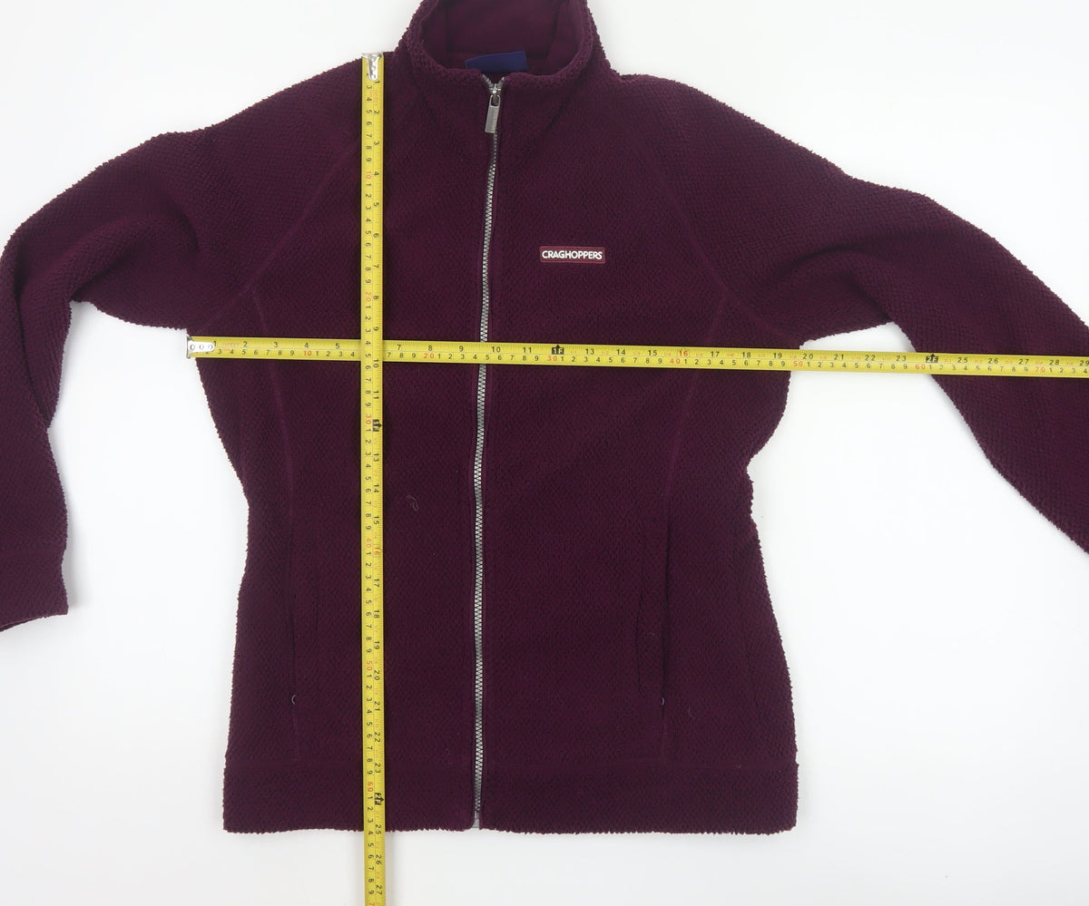 Craghoppers Women’s Purple UK 10 Fleece Full Zip Outdoor Jacket