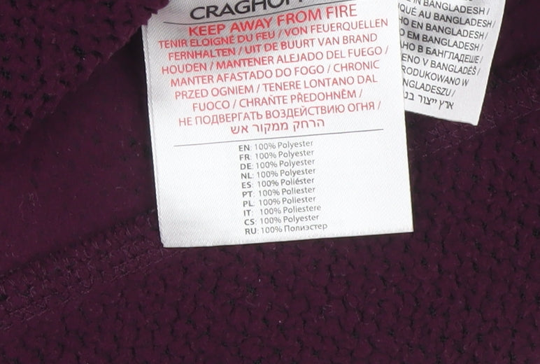 Craghoppers Women’s Purple UK 10 Fleece Full Zip Outdoor Jacket