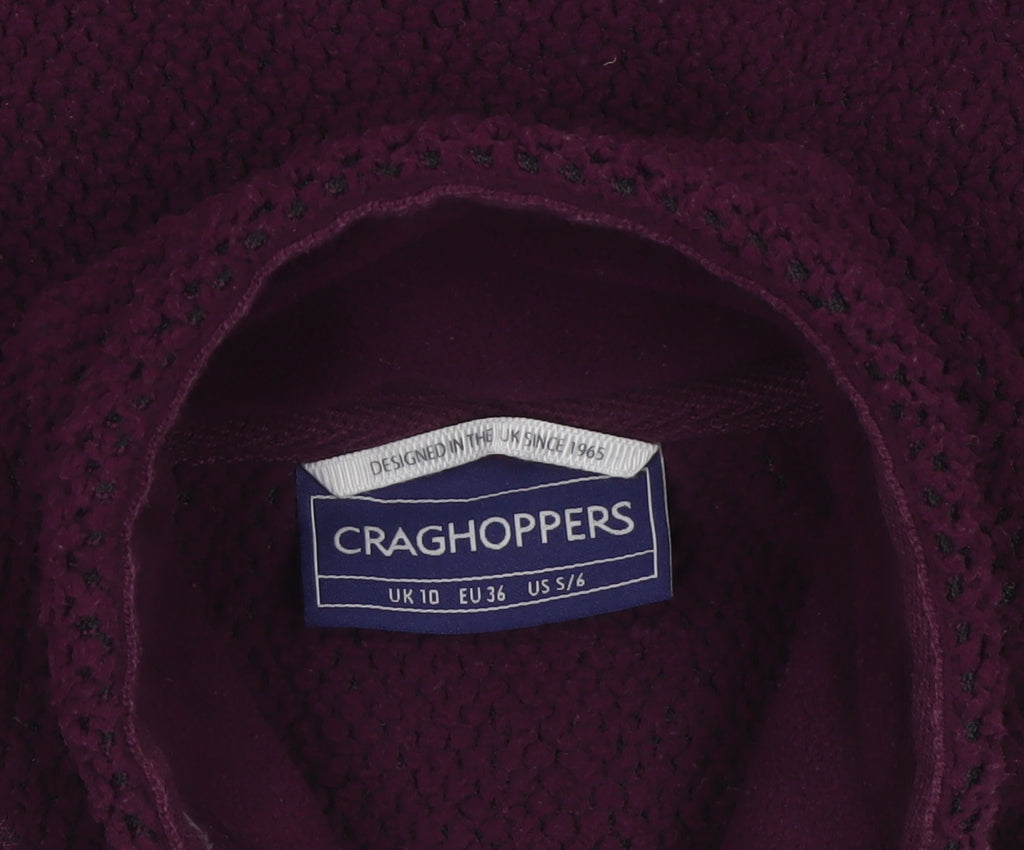 Craghoppers Women’s Purple UK 10 Fleece Full Zip Outdoor Jacket