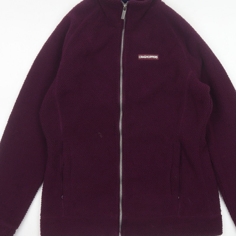 Craghoppers Women’s Purple UK 10 Fleece Full Zip Outdoor Jacket