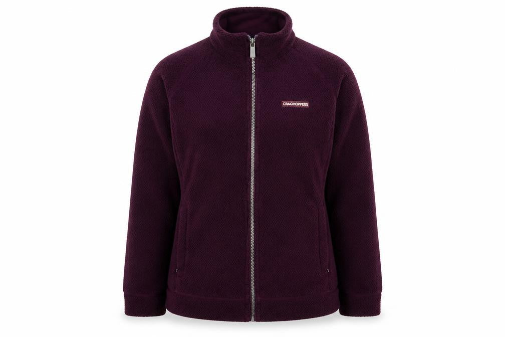 Craghoppers Women’s Purple UK 10 Fleece Full Zip Outdoor Jacket