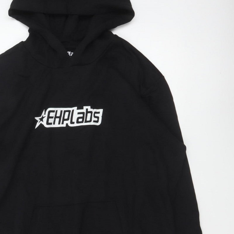 EHPLabs Men’s Black XL Pullover Logo Hoodie Gym Training