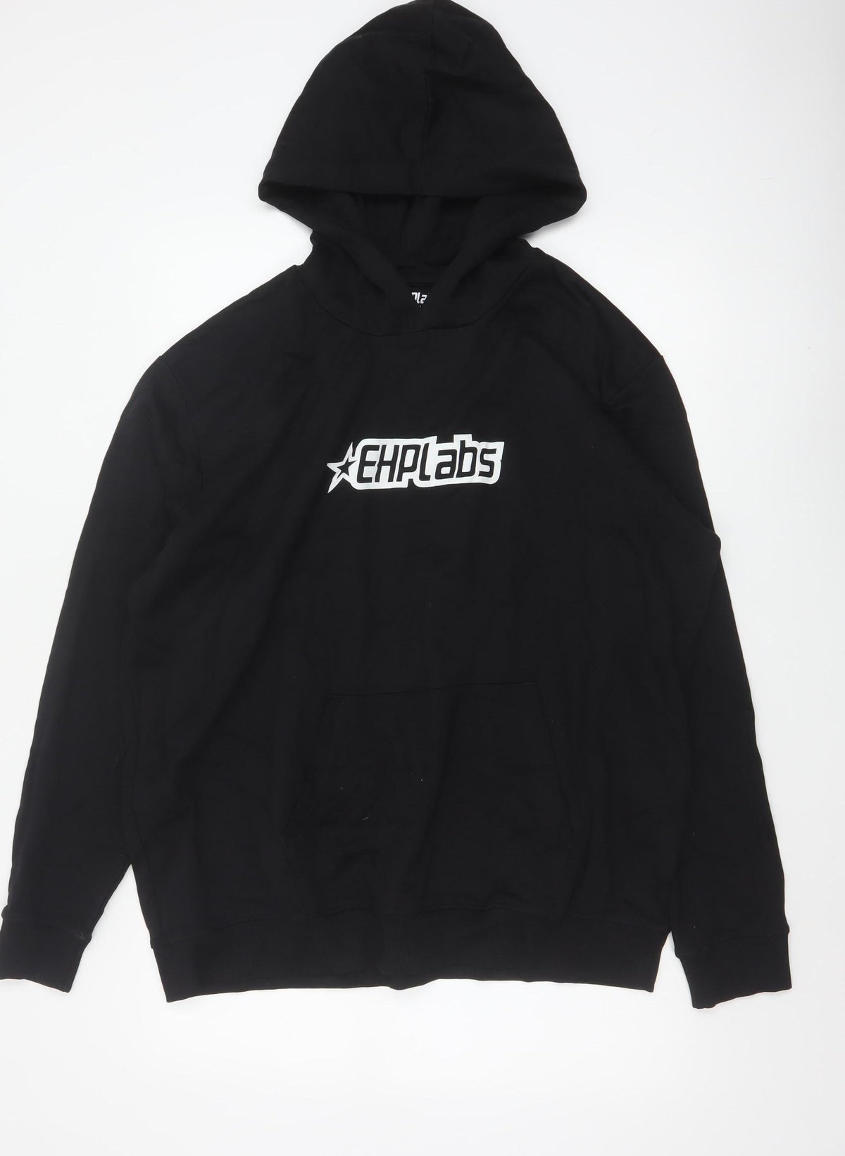 EHPLabs Men’s Black XL Pullover Logo Hoodie Gym Training