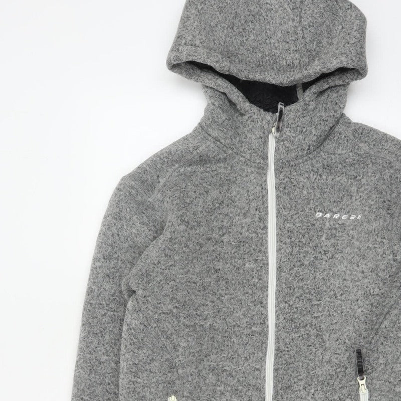 Dare 2b Men’s Grey Marl S Full Zip Hooded Fleece Sweatshirt
