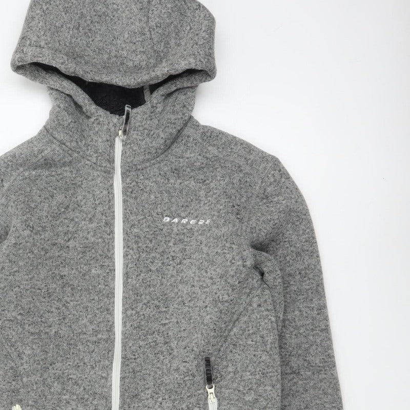Dare 2b Men’s Grey Marl S Full Zip Hooded Fleece Sweatshirt