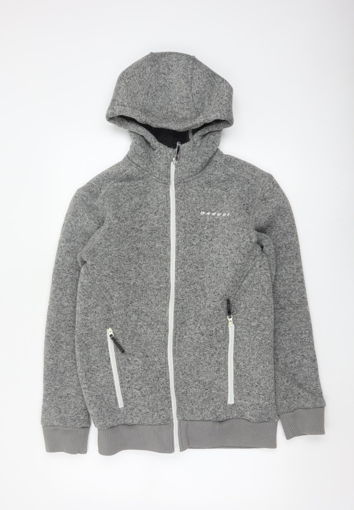 Dare 2b Men’s Grey Marl S Full Zip Hooded Fleece Sweatshirt