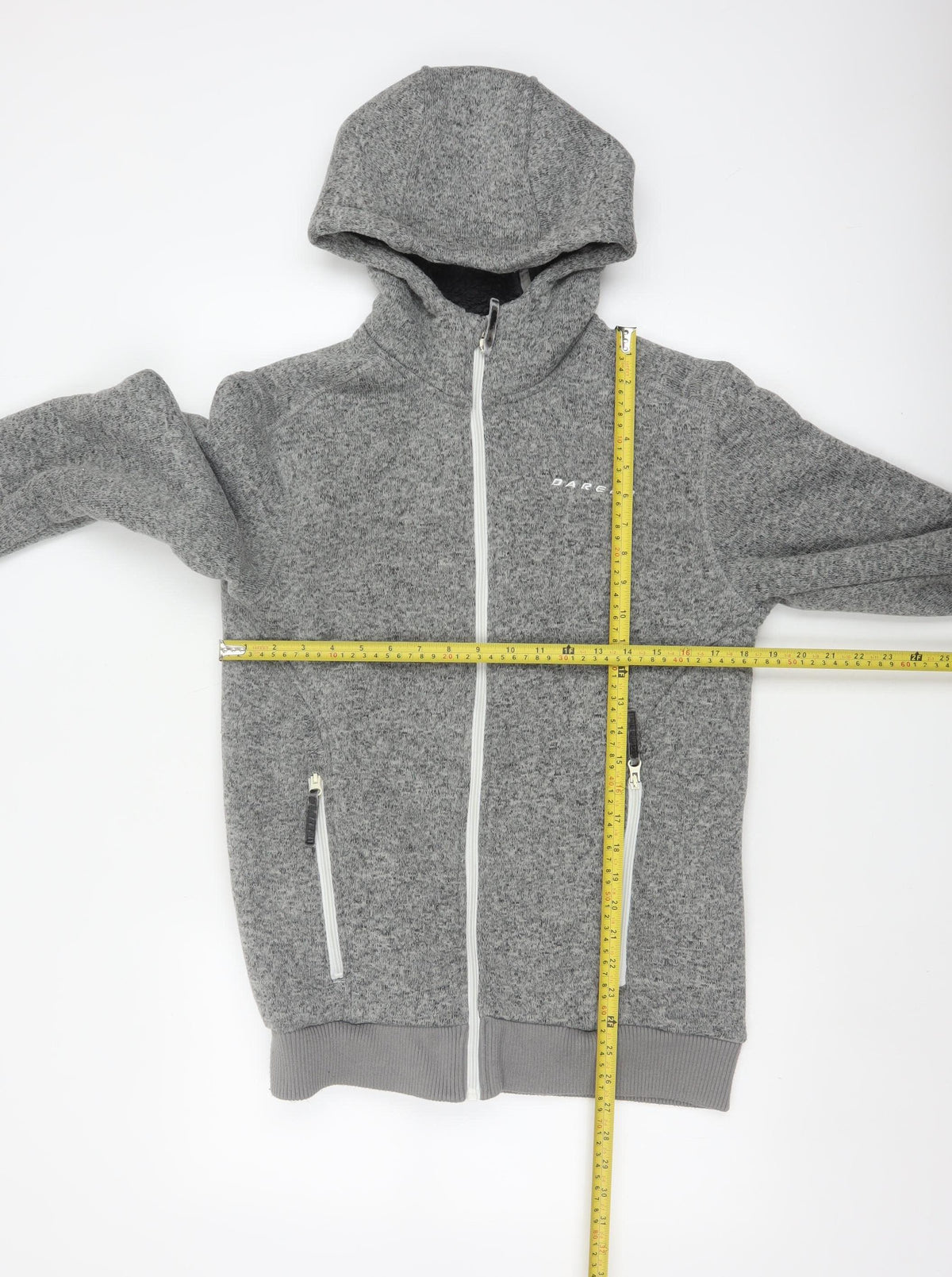 Dare 2b Men’s Grey Marl S Full Zip Hooded Fleece Sweatshirt