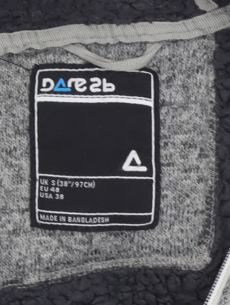 Dare 2b Men’s Grey Marl S Full Zip Hooded Fleece Sweatshirt