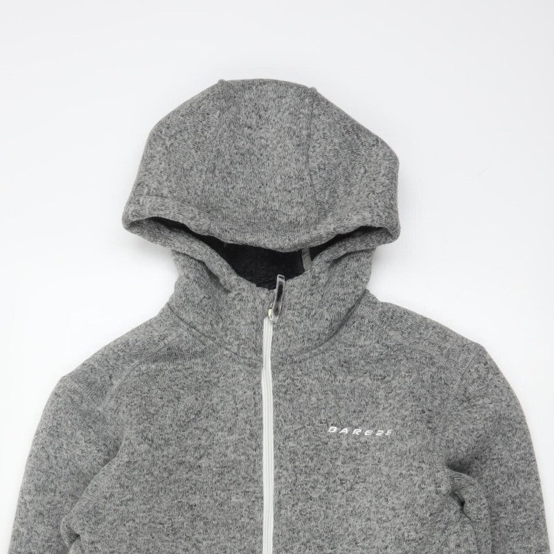 Dare 2b Men’s Grey Marl S Full Zip Hooded Fleece Sweatshirt