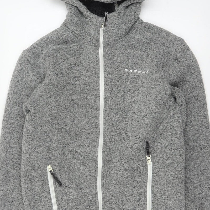 Dare 2b Men’s Grey Marl S Full Zip Hooded Fleece Sweatshirt