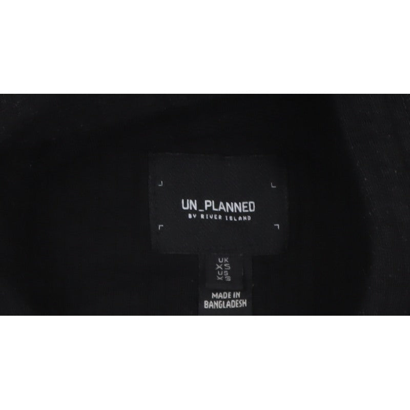 UN_PLANNED River Island Men’s Black XS Pullover Hoodie Logo