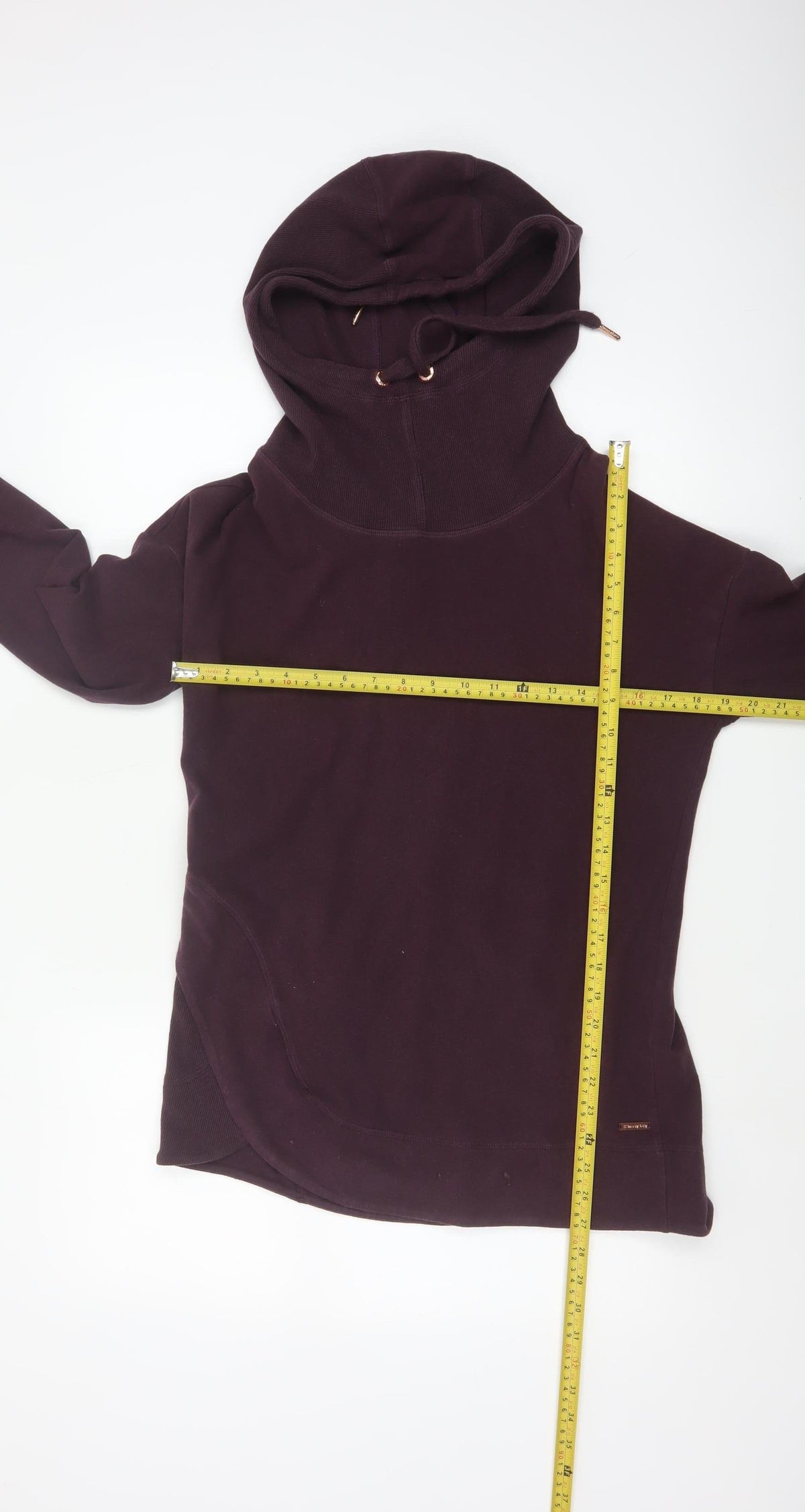 Sweaty Betty Women Purple M Pullover Hoodie High Neck Pockets