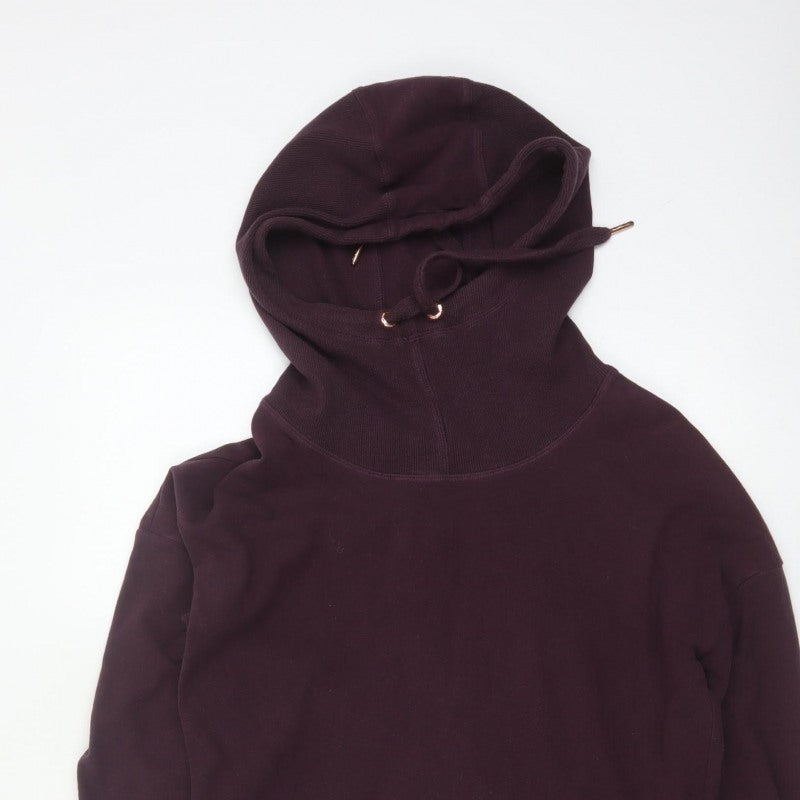 Sweaty Betty Women Purple M Pullover Hoodie High Neck Pockets