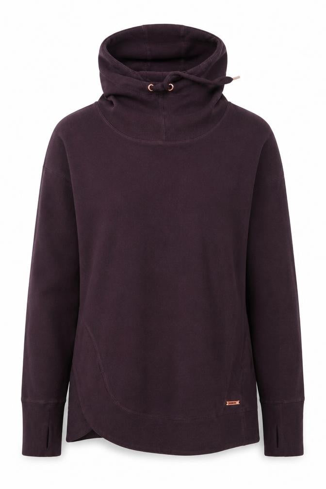 Sweaty Betty Women Purple M Pullover Hoodie High Neck Pockets