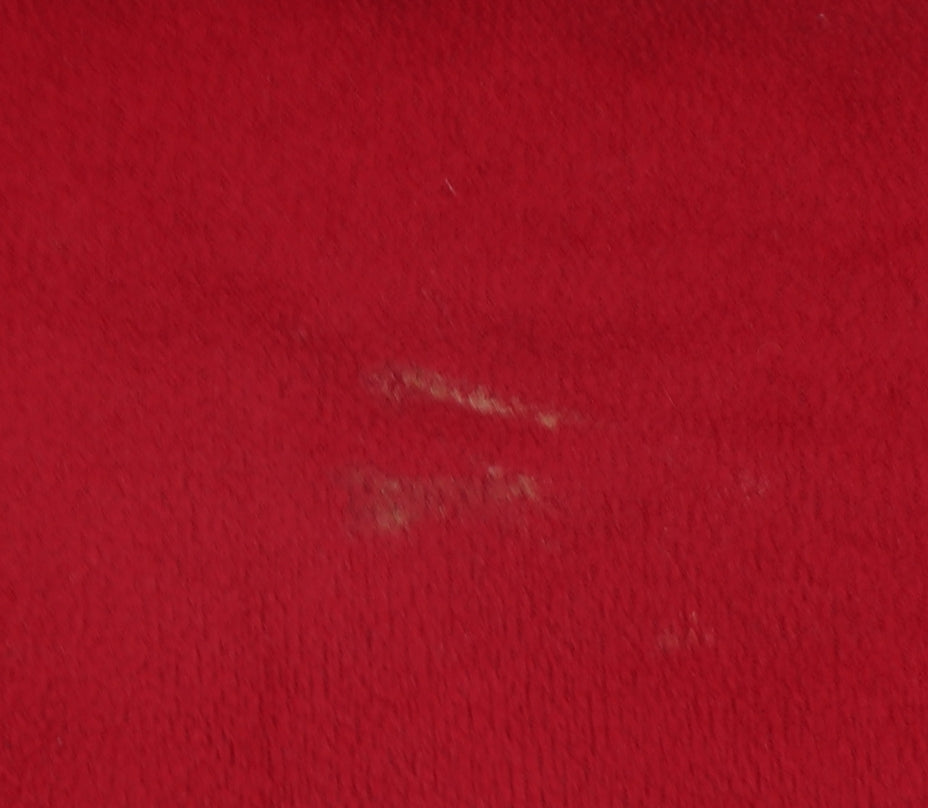 M&Co Women’s Red M Fleece Full Zip Collared Jacket