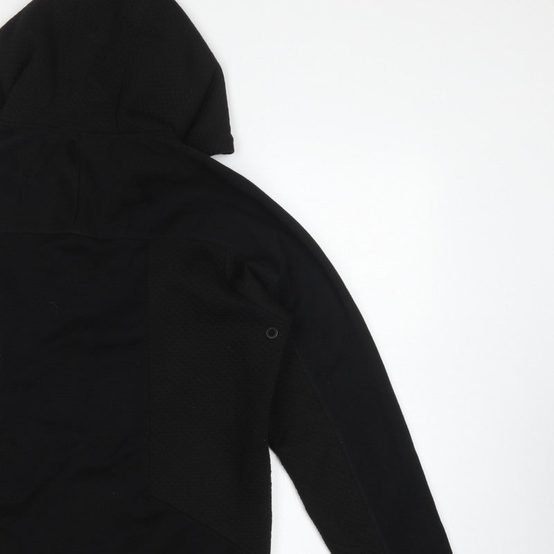 Jack & Jones Men Black M Pullover Hoodie Core Performance Pockets