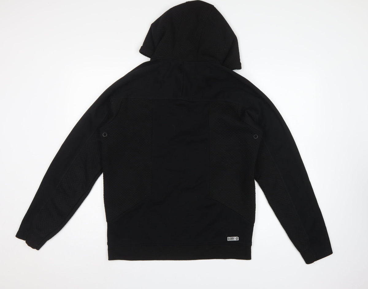 Jack & Jones Men Black M Pullover Hoodie Core Performance Pockets