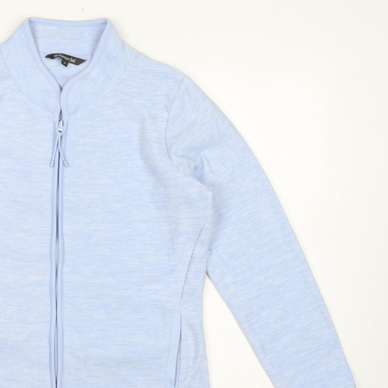 Bonmarché Women’s Blue Size 12 Basic Full Zip Fleece Jacket