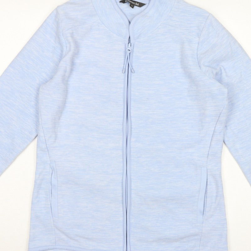 Bonmarché Women’s Blue Size 12 Basic Full Zip Fleece Jacket
