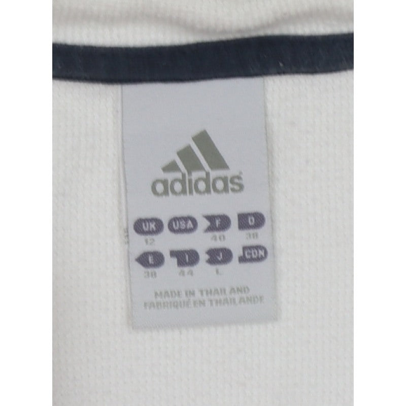 Adidas Women’s White UK 12 Full Zip Hooded Fleece Hoodie