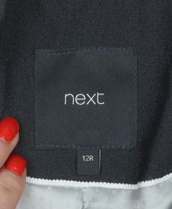 Next Women’s Black Size 12R Tailored Single-Breasted Blazer Jacket