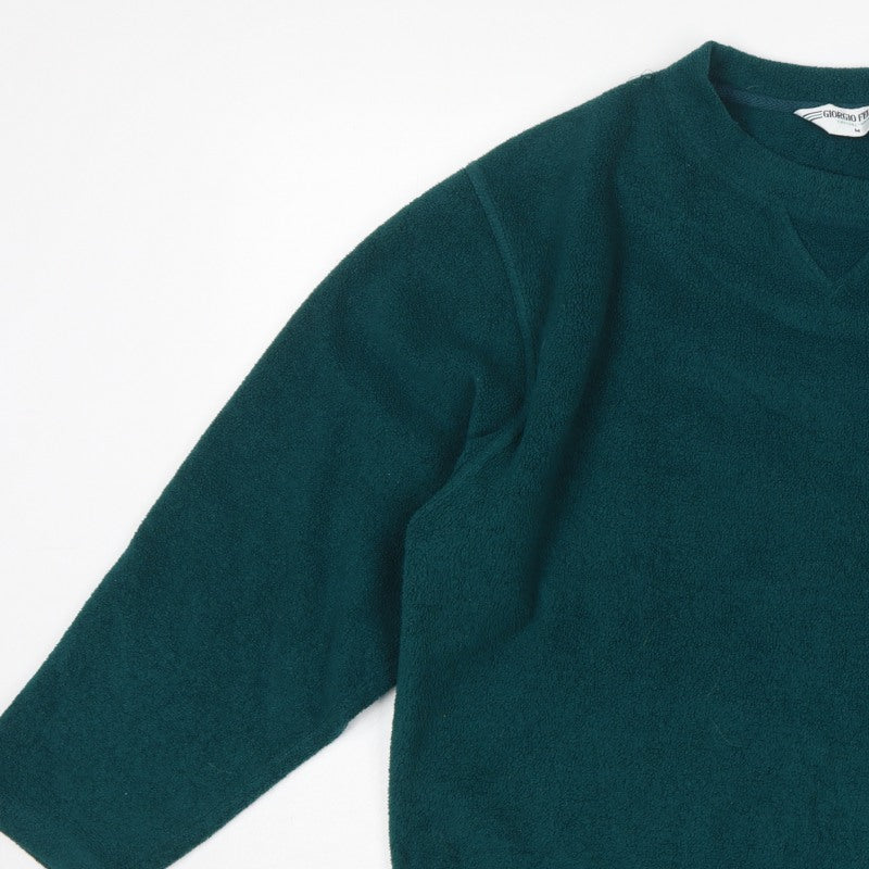 Giorgio Fellini Women Green M Fleece Pullover Sweatshirt Long Sleeve
