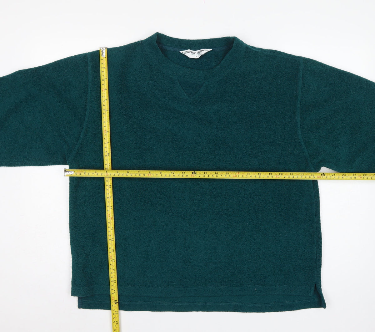 Giorgio Fellini Women Green M Fleece Pullover Sweatshirt Long Sleeve