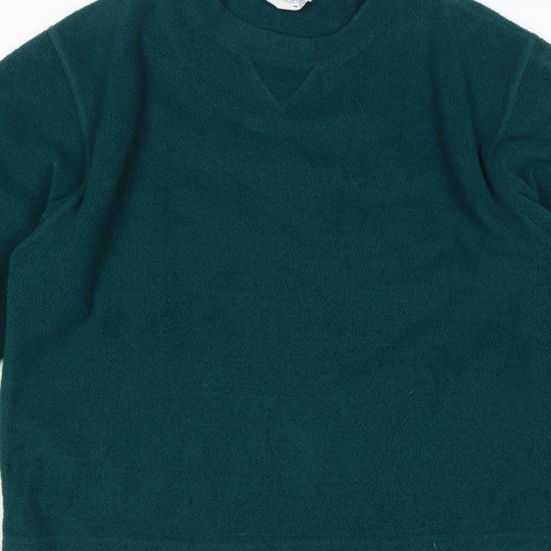Giorgio Fellini Women Green M Fleece Pullover Sweatshirt Long Sleeve