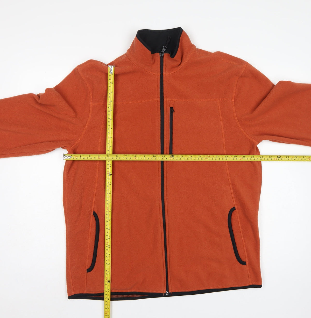 Marks and Spencer Men's Orange L Fleece Full Zip Basic Jacket