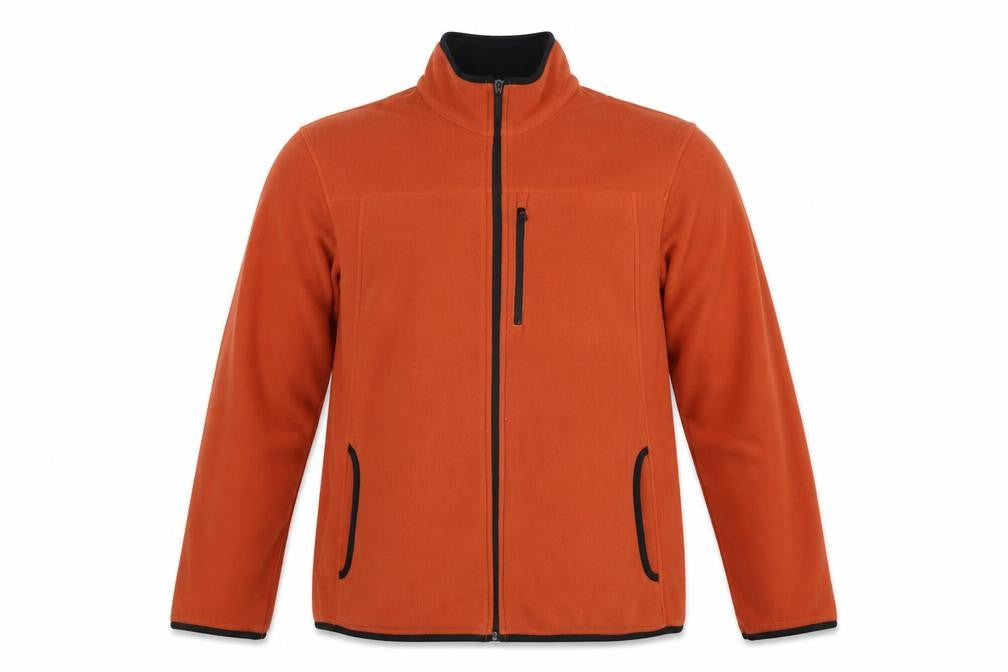 Marks and Spencer Men's Orange L Fleece Full Zip Basic Jacket
