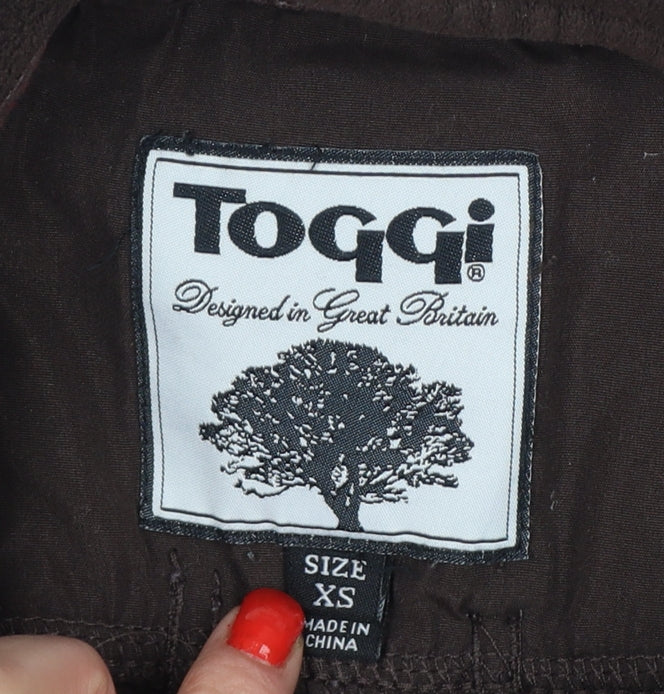Toggi Men’s Brown XS Fleece Henley Sweatshirt High Neck Riding